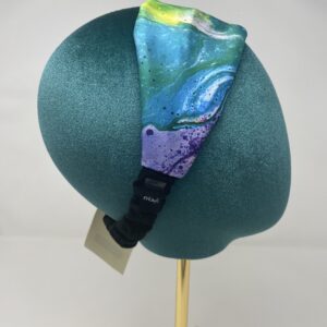 Adult Silk watercolor print headband for women